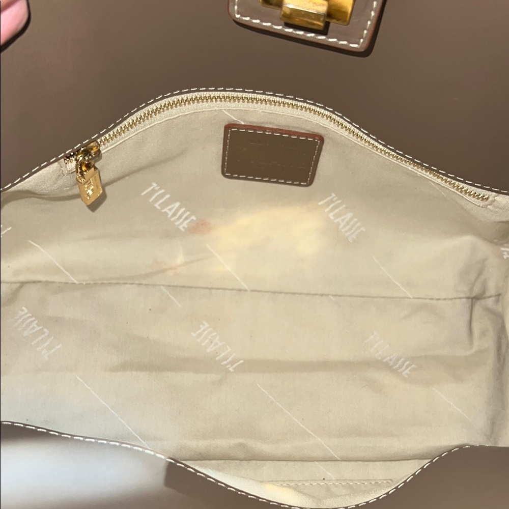 Alviero Martini Brown and Tan Shoulder Bag with Map Design - Picture 5 of 12